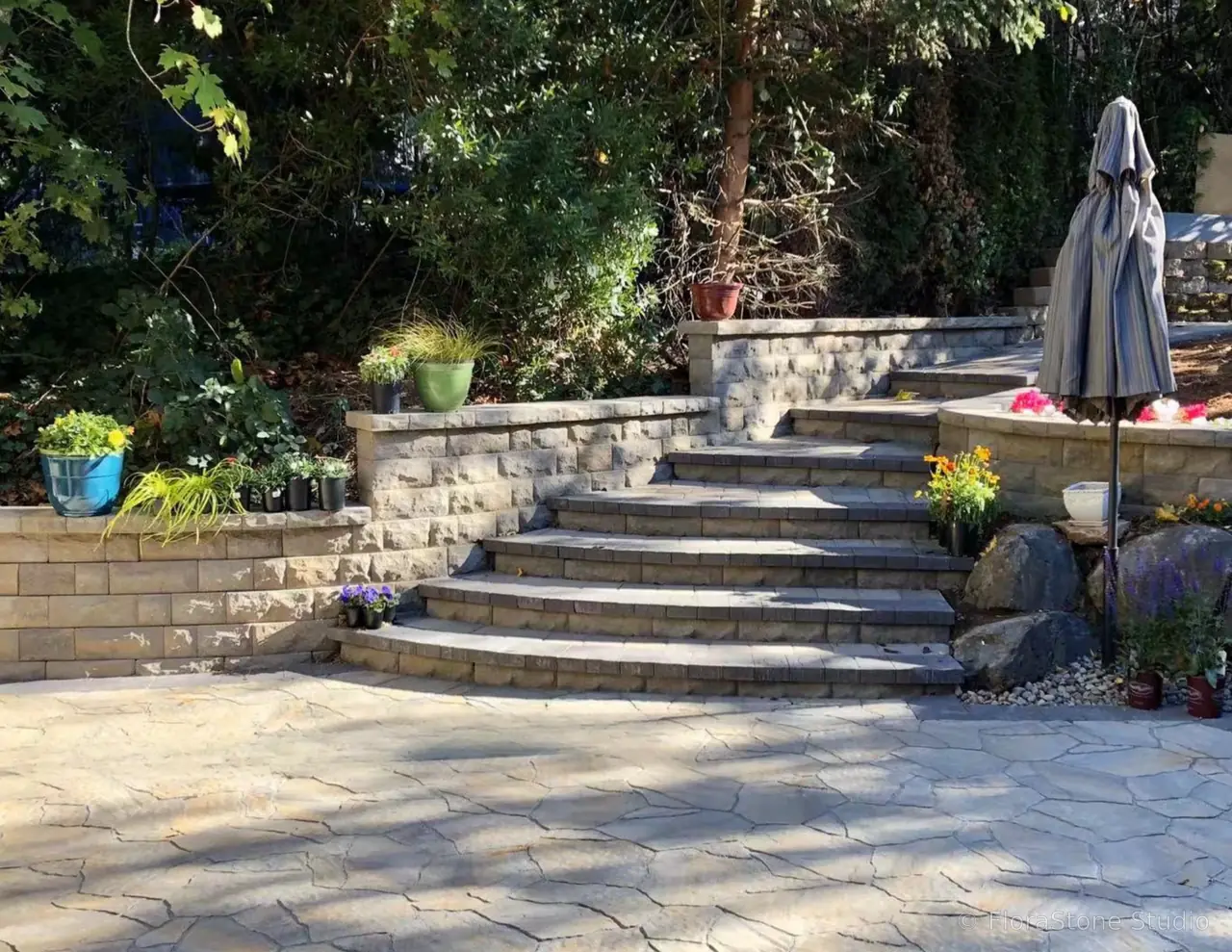 Elegant Stone Steps in Camas