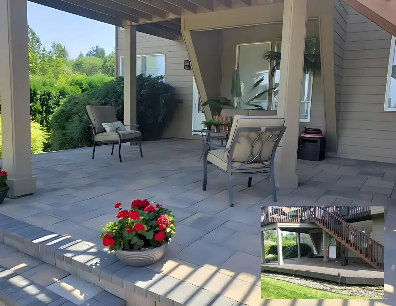 Before and After of Paver Patio